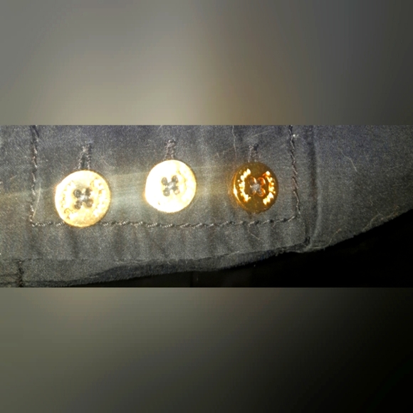 (M)🚨Guess🚨Marciano Vtg Military Gold Detail Ptp 17.5" L24.5" - Picture 6 of 11